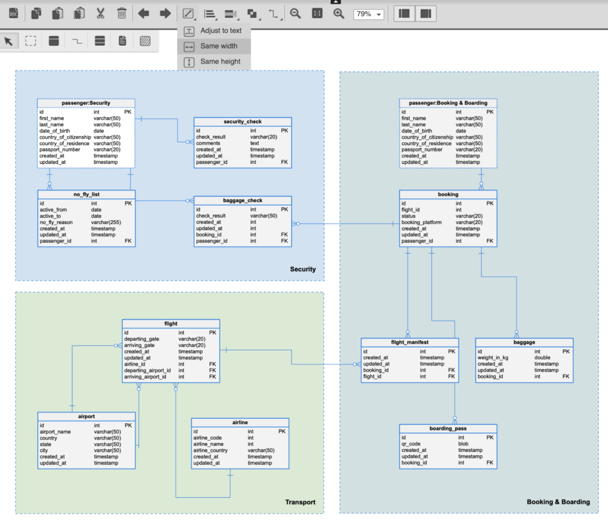 how-to-align-elements-in-vertabelo-vertabelo-database-modeler