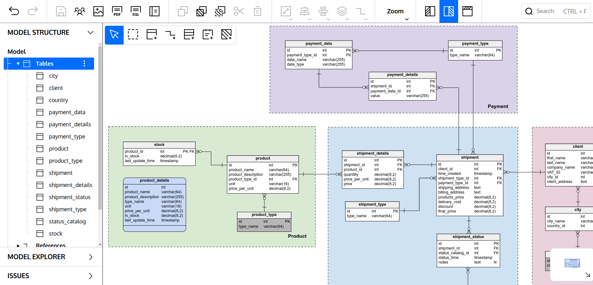 Tip #21 – How to quickly find a table in a diagram | Vertabelo Database ...
