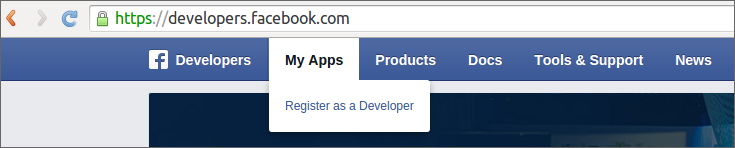 register-application-in-facebook-developers