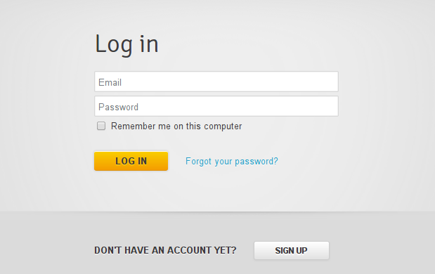 Login form