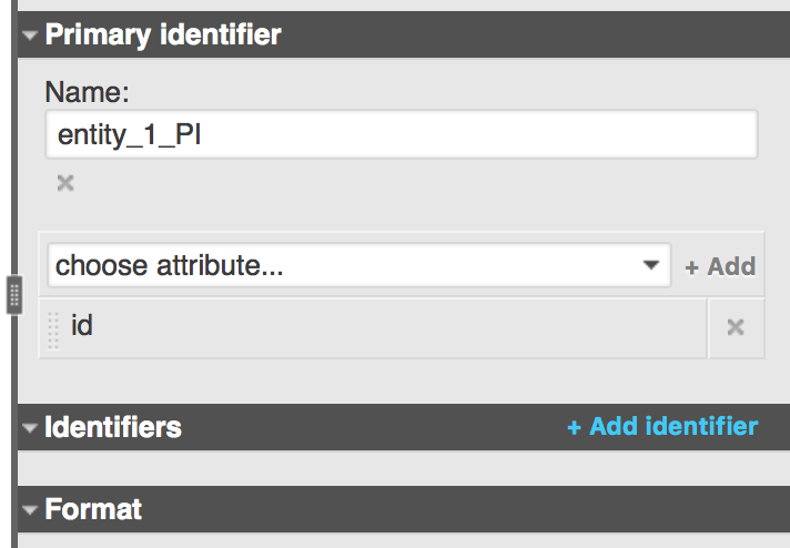 Attributes section